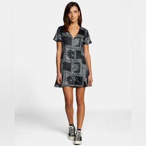 RVCA bandana patchwork dress